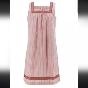 NWT OLD RANCH Organic 100% Cotton Striped Allegra Shift Dress Medium